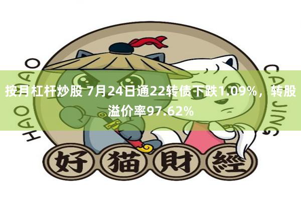 按月杠杆炒股 7月24日通22转债下跌1.09%，转股溢价率97.62%