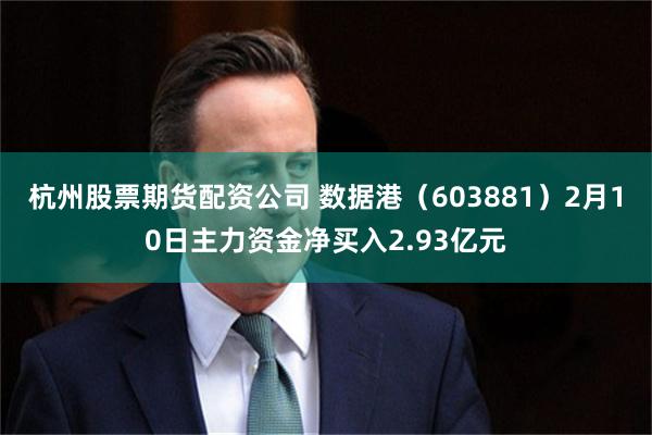 杭州股票期货配资公司 数据港（603881）2月10日主力资金净买入2.93亿元