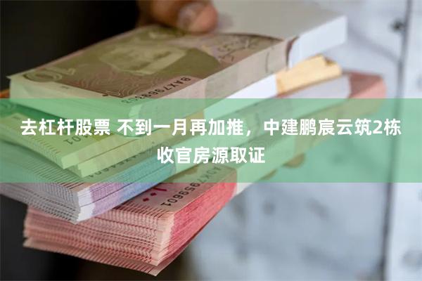 去杠杆股票 不到一月再加推，中建鹏宸云筑2栋收官房源取证