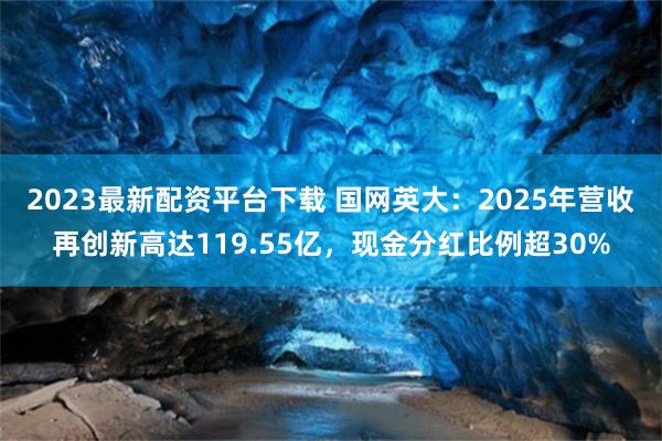 2023最新配资平台下载 国网英大：2025年营收再创新高达119.55亿，现金分红比例超30%