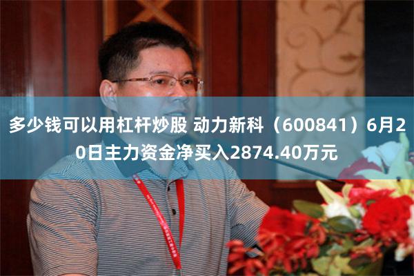 多少钱可以用杠杆炒股 动力新科（600841）6月20日主力资金净买入2874.40万元