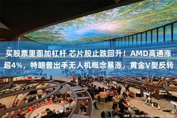 买股票里面加杠杆 芯片股止跌回升！AMD高通涨超4%，特朗普出手无人机概念暴涨，黄金V型反转