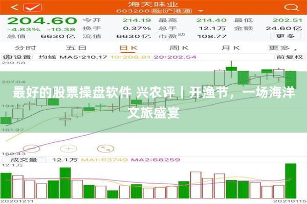 最好的股票操盘软件 兴农评丨开渔节，一场海洋文旅盛宴