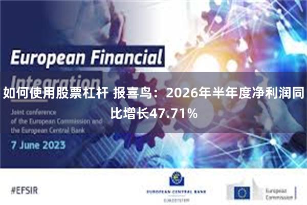 如何使用股票杠杆 报喜鸟：2026年半年度净利润同比增长47.71%