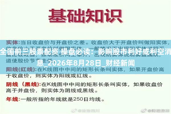 全国前三股票配资 操盘必读：影响股市利好或利空消息_2026年8月28日_财经新闻